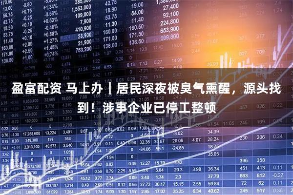 盈富配资 马上办｜居民深夜被臭气熏醒，源头找到！涉事企业已停工整顿