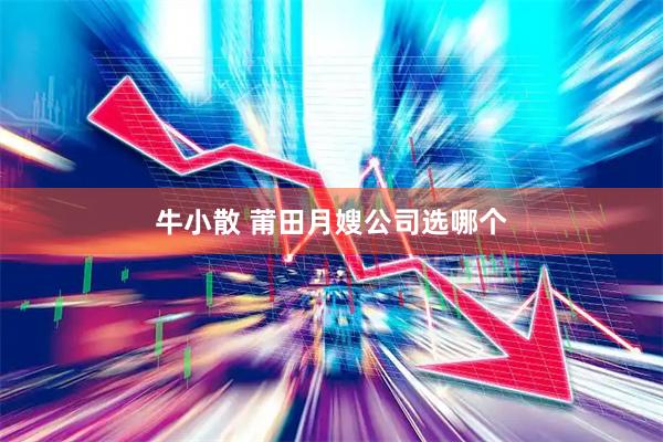 牛小散 莆田月嫂公司选哪个